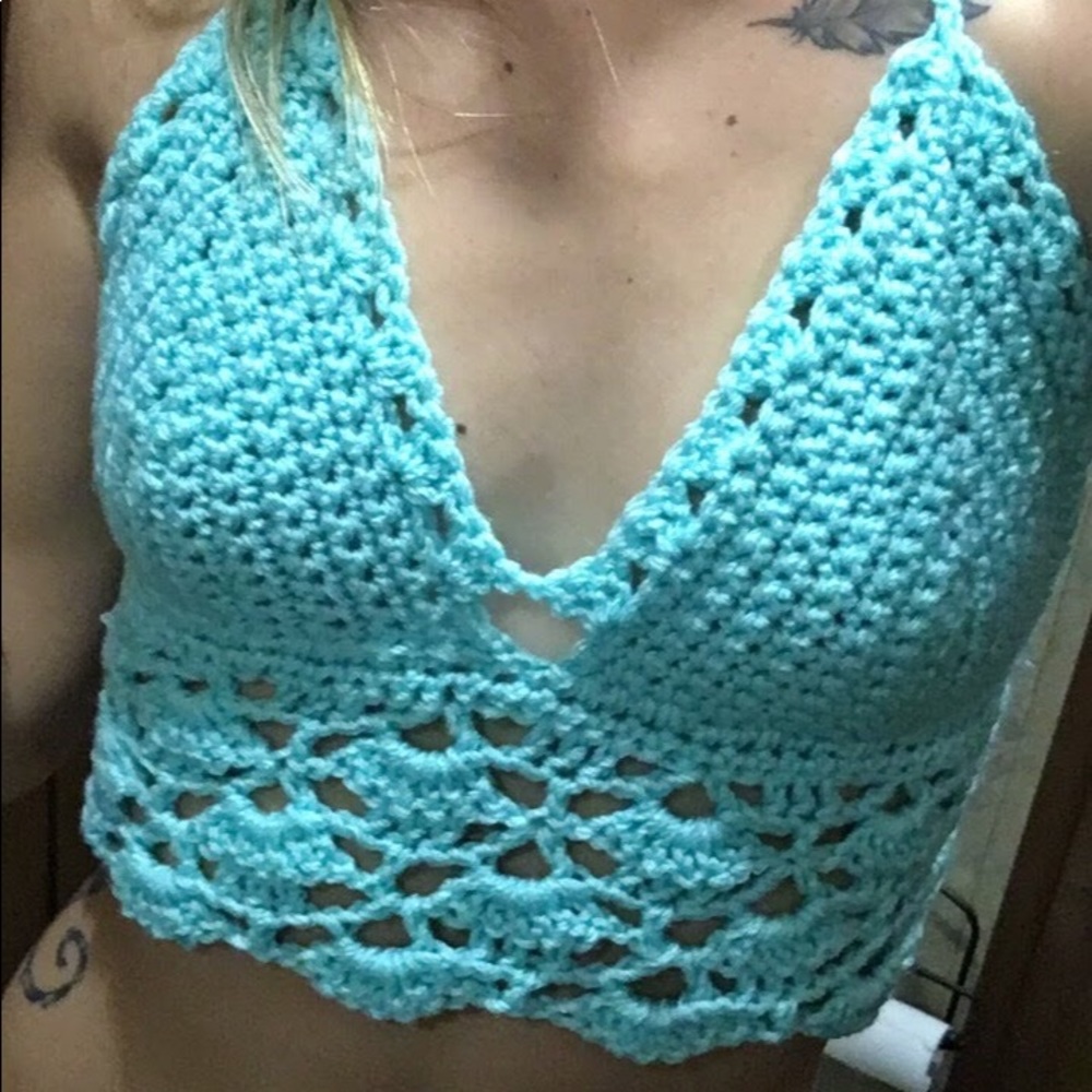 Hand Crocheted Halter Top